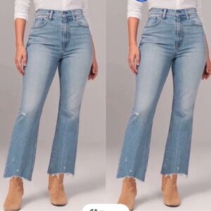 Abercrombie & Fitch Light Blue Flare Kick Jeans